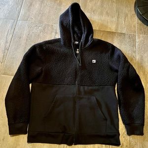 FILA Sherpa Hoodie with Logo Zip up